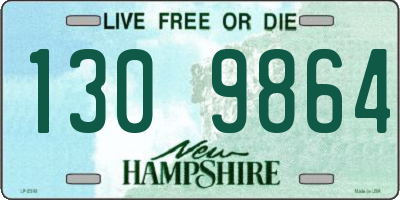 NH license plate 1309864