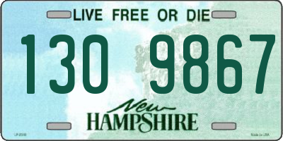 NH license plate 1309867