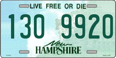 NH license plate 1309920