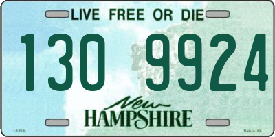 NH license plate 1309924