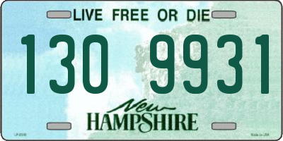 NH license plate 1309931