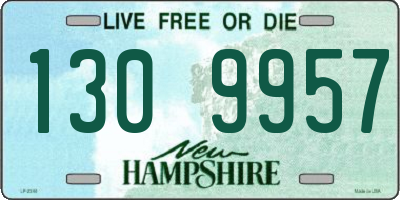 NH license plate 1309957
