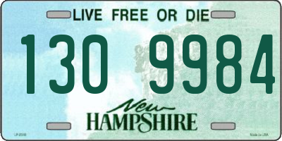 NH license plate 1309984