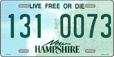 NH license plate 1310073