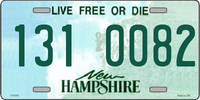 NH license plate 1310082