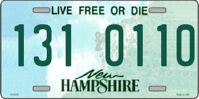 NH license plate 1310110