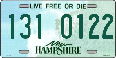 NH license plate 1310122