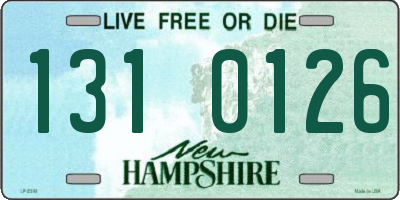 NH license plate 1310126