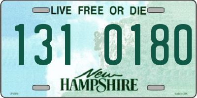 NH license plate 1310180