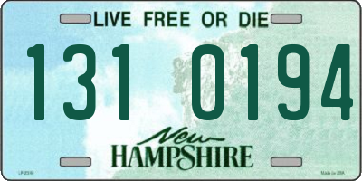 NH license plate 1310194