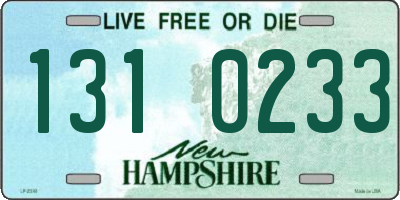NH license plate 1310233