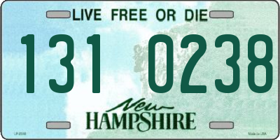NH license plate 1310238