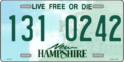 NH license plate 1310242