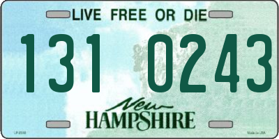 NH license plate 1310243