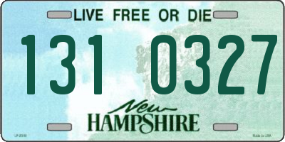 NH license plate 1310327