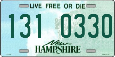 NH license plate 1310330
