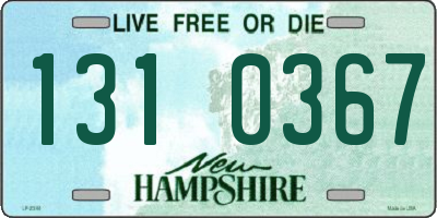 NH license plate 1310367