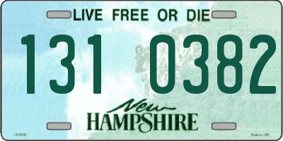 NH license plate 1310382