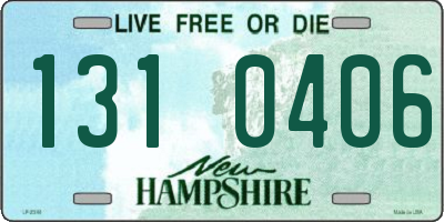 NH license plate 1310406
