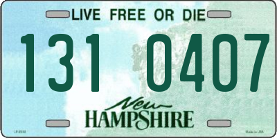NH license plate 1310407