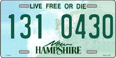 NH license plate 1310430