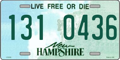 NH license plate 1310436