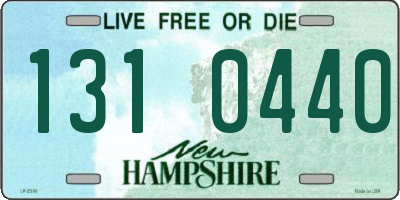NH license plate 1310440