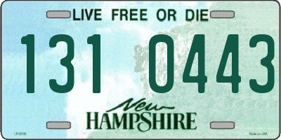 NH license plate 1310443