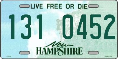 NH license plate 1310452