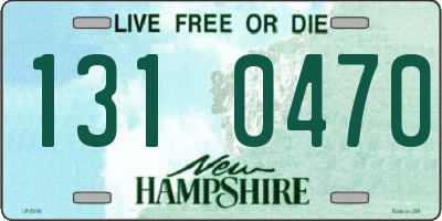 NH license plate 1310470