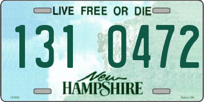 NH license plate 1310472