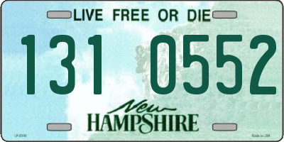 NH license plate 1310552
