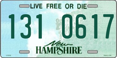 NH license plate 1310617