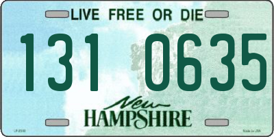 NH license plate 1310635