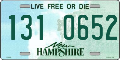 NH license plate 1310652