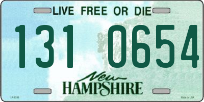 NH license plate 1310654