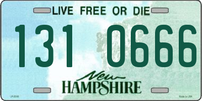 NH license plate 1310666