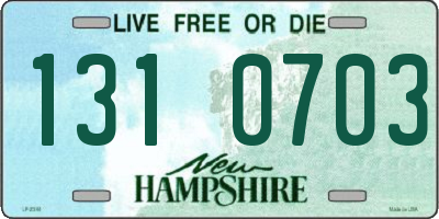 NH license plate 1310703