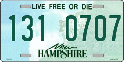 NH license plate 1310707