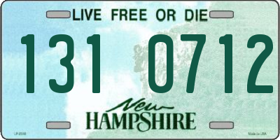 NH license plate 1310712