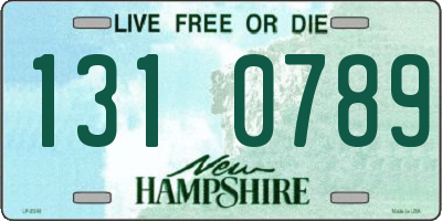 NH license plate 1310789