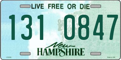 NH license plate 1310847
