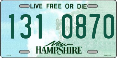 NH license plate 1310870