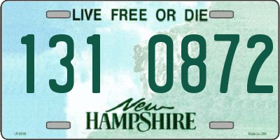 NH license plate 1310872