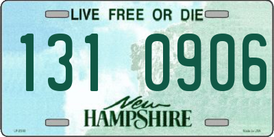 NH license plate 1310906