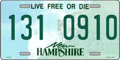 NH license plate 1310910