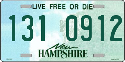 NH license plate 1310912