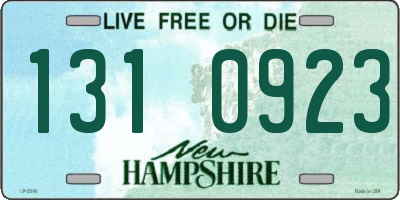 NH license plate 1310923