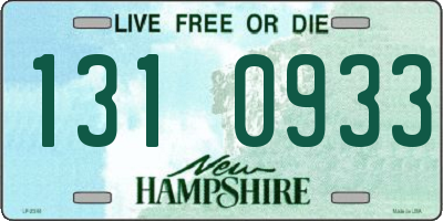 NH license plate 1310933