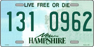 NH license plate 1310962